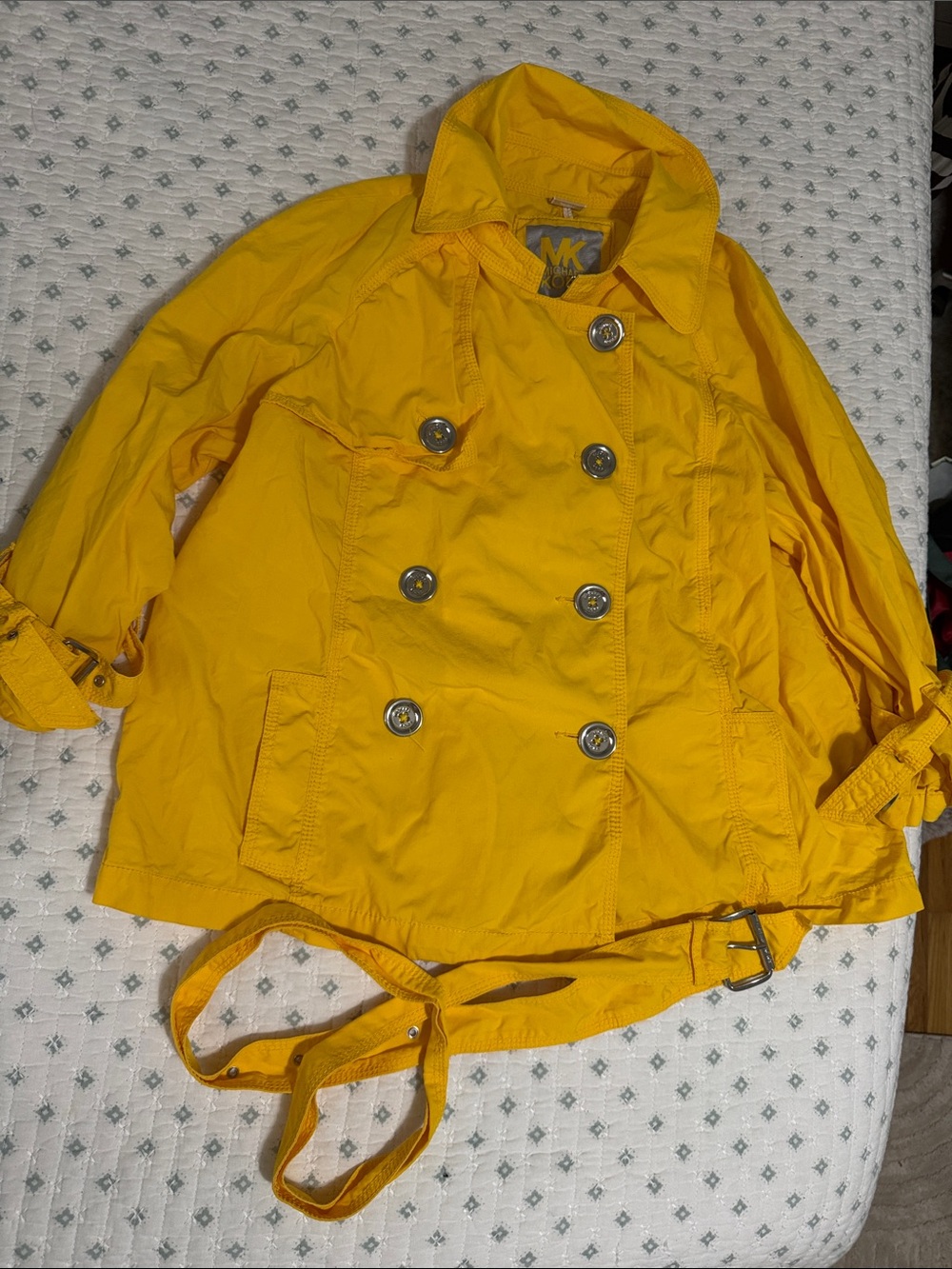 Michael Kors Bright Yellow Lightweight Jacket